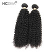 Malaysian Kinky Curly 2 Pcs Lot HCDIVA 100 Unprocessed Virgin Human Hair Curly For Black Wowen Free Shipping