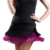 Adult Lady dance dance skirt womens double tassel Latin dance skirt fringed skirt contains