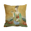 Beauty Chinese Antique Illustrator Polyester Toss Throw Pillow Square Cushion Gift