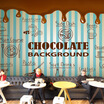 Photo wallpaper retro wood wallpaper cake dessert shop cafe restaurant tea shop large mural wallpaper