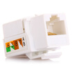 Yamazawa SAMZHE telephone voice engineering grade module RJ11 wired telephone 4-core gold-plated communication socket CAT3 telephone line panel ten discount equipment DHMK10X