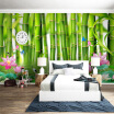 Photo Wallpaper 3D Green Bamboo Nature Landscape Mural Wallpaper Living Room Bedroom Backdrop Wall Home Decor Papel De Parede 3D