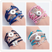 5 pieces piece Bohemian multicolor cotton rope bracelet Tibetan silver ethnic bag with flower buckle bracelet Accessories Pulser