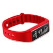 Full pass through the KiFit1 full screen smart heart rate bracelet real-time heart rate monitoring WeChat content display call rejection weather display swimming waterproof rose red