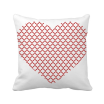 Circles Heart Valentines Day Red Square Throw Pillow Insert Cushion Cover Home Sofa Decor Gift