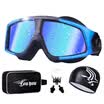 Blessing swimming mirror large box men&women HD goggles HD anti-fog waterproof swimming glasses bright red&black 6621