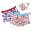 Langsha Boys Panties Boxer Briefs Big Boy Teen Student Panties Men 3 Mixed Colors 140XL