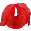 Silk Belly Dance Veils Shawl Scarf Pure Red Color Belly Dance Practice Performance Silk Veils 250270114 cm