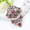 Turkish Resin Floral Brooch Pins Women Retro Gold Color Jewelry Activity Pendant Brooch Broches Lapel Hijab Pin Indian Bijoux