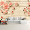 Modern Fashion Wall Mural Custom 3D Stereoscopic Minimalist Pink Rose Photo Wallpaper Living Room Large Murals Sofa TV Backdrop