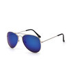 Classic Aviator Sunglasses UV400 Silver Frame with White Lenses