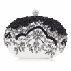 Milisente Oval Evening Clutch Bag Fashion Small Day Clutches Lady Wedding Purse Diamond White Party Bag