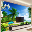 Custom 3D Photo Wallpaper Beach Landscape Living Room TV Background Wall Painting Wall Covering Modern Wallpaper Decor Murale