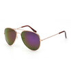 Classic Aviator Sunglasses UV400 Silver Frame with White Lenses