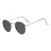 2018 metal round sunglasses Designer Wrap Oval Goggle Ornamental Fashion popular Round sunglasses reflective Adumbral glasses