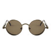 Vintage Women Steampunk Sunglasses Brand Design gold&black sun glasses vintage round circle men glasses UV gafas de sol