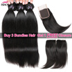 Ishow Hair Bigest Spring Sale Buy 3 Bundles Straight Hair Get 1 Free Lace Closure