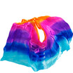 Dance veils Handmade Natural Silk Belly Dance Veils TurquoiseRoyal BluePurpleRoseOrange 250270114 cm Dance Props Silk Veils