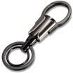 Zobo Car Keychain Simple Parent Ring Double Keyring Keyring ZB-908 Silver Car Ornament Gift Birthday Gift