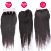 Brazilian Straight Lace Closure 7A Virgin Brazilian Straight Closure Brazilian Virgin Lace Closure Bleached Knots With Baby Hair
