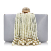 Milisente New Arrival Women Day Clutches Purses Ladies Fashion Beaded Tassel Evening Purse Female Wedding Bags