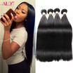 Alot brazilian virgin hair straight hair 10 bundles 8-28 inch 100 Remy Human Hair