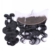 9A 134 Lace Frontal Closure With Bundles 3 Pcs Brazilian Virgin Human Hair With Closure Body Wave Lace Frontal Weave Extensions