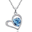 Exquisite Accessories Crystal from Austrian Heart Necklaces & Pendants Fashion Jewelry for Women Bijoux 27123
