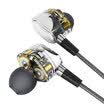 Amoi Amoi G2 subwoofer mp3 double moving coil HiFi headphones hanging ear earphones in-ear k song lossless music player mobile phone wired control headset headset