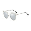 Newest Metal Polarized Sunglasses for Women Sexy Brand Designer Sun Glasses Female Hollow Cat Eye HD Round Vintage Eyewear