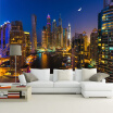 Custom 3D Photo Wallpaper Dubai City Night View Large Wall Painting Living Room Sofa TV Background Wall Mural Creative Wallpaper