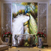 3D Wallpaper Customized Embossed Non-woven Wall Mural European Painting Peacock Flowers And Birds Bedding Room Sofa TV Backdrop