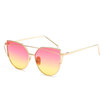 Cat eye sunglasses Best Hot Fashion Brand Sunglasses Colorful Women Glasses metal Cat Eye Sun Glassesfor Male Mirror Female