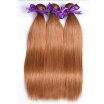 Nig Cute Hair Peruvian Straight Human Hair 3 Bundles Colored 30 Peruvian Honey Blonde Virgin Human Hair Extensions