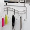 Ou Runzhe hook coat hook stainless steel seamless cabinet wardrobe door back door rack