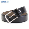 Samsonite Mens Belt Casual Business Belt Pin Buckle Belt Imported Leather Pants Black TK209005 120CM