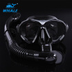 Whale Menyelam Mask Set Dengan Kering Snorkel Antivaho Perlindungan Dan Dual Sistem Tali-Intl