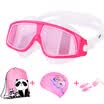 Youyou children goggles box waterproof&fog HD boys&girls swimming goggles transparent swimming glasses equipment pink colorful 6733