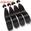 Peruvian Virgin Hair straight Bundles Natural Black Color 100 Human Hair Weaving 10" to 24" Cheap Peruvian Virgin Hair