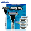 Gillette Mach 3 Razor Blade For Men 1 razor 8 refills