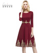 Babyonlinedress New Arrival Burgundy Short Lace Prom Dresses 2018 Homecoming Dresses with Sleeve