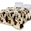 Super Soft Raschel Blanket Animal Cow Skin Print Double Layer Queen King Size Double Bed Thick Warm Winter Mink Blankets
