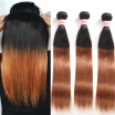 Ombre Hair Bundles Peruvian Straight Vrigin Hair 1b30 Ombre Human Hair Bundles Weave 4 Bundles Remy Hair Extension