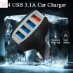 Mzxtby 4 USB Ports QC30 Car Charger Quick Charge 30 for Samsung S7 S7Edge S8 S8Plus Xiaomi Mi 5 Mi 6 Note 3 Fast Charge