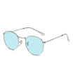 New Women Retro Round Metal Frame Sunglasses Brand Designer Women Oval Sunglasses Vintage oculos de sol UV400