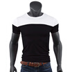 Summer Men&39s New Short Sleeved T-shirt Neck Casual Casual Color Cotton T-shirt Self-cultivation Jacket