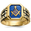 Hot Selling Personality Fashion 18k gold Plated Masonic Memorial religious Party ring Size7 8 9 10 11 12 13 14 15