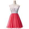 Beaded Short Prom Evening Party Prom Dresses Homecoming Cocktail Pageant Formal Gown Tulle