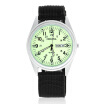 Orkina P1012 Mens Military Style Double Calendar Watches With Arabic Numerals Dial - Luminous Green Black