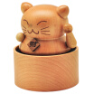 Yunsheng RHYMES Tanabata Valentines Day gift birthday gift girl creative gift music box palm series pure solid wood handmade lucky cat music box